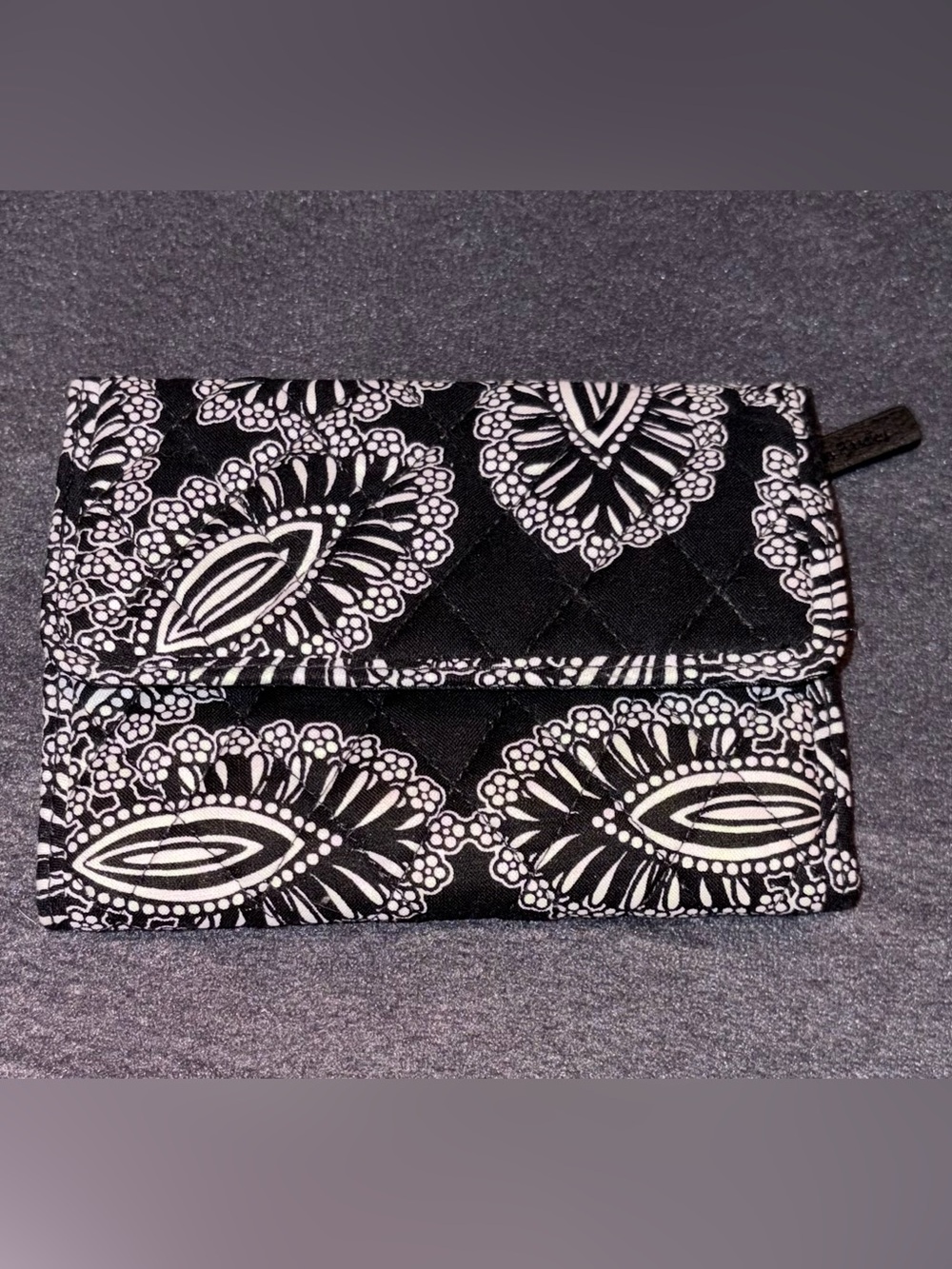 Vera Bradley Blanco Bouquet Fold Over Quilted Wallet - NWOT